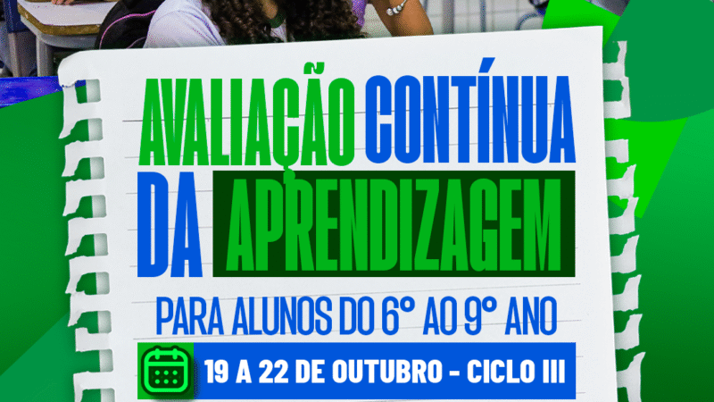 Rede municipal de Casa Nova participa do IIIº ciclo da Avaliação Contínua da Aprendizagem