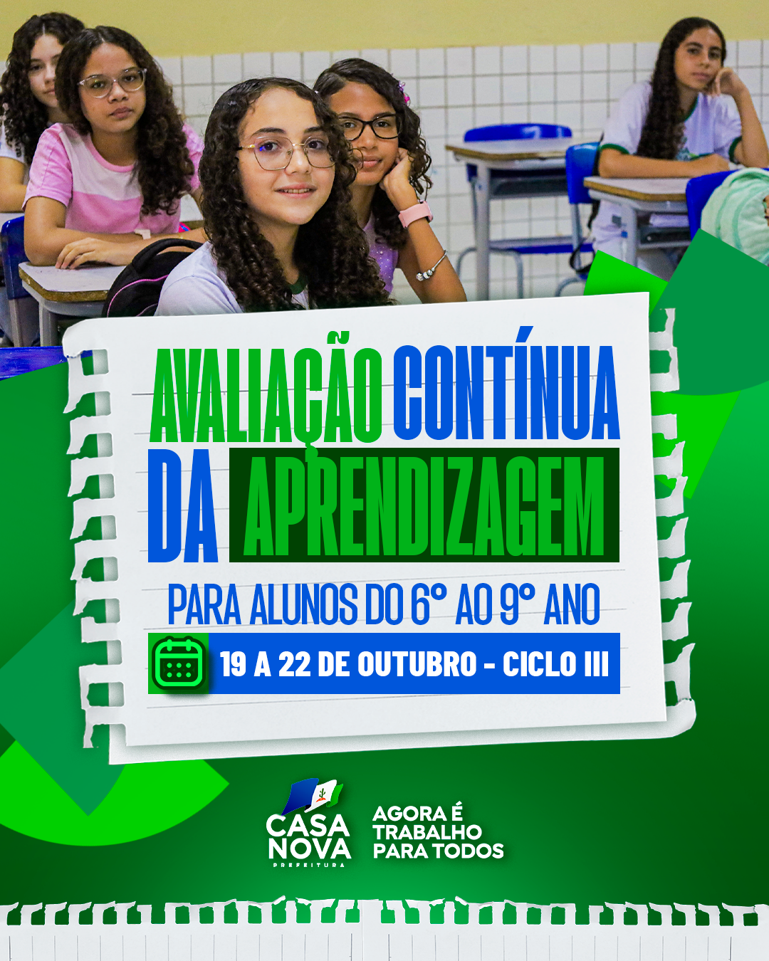 Rede municipal de Casa Nova participa do IIIº ciclo da Avaliação Contínua da Aprendizagem