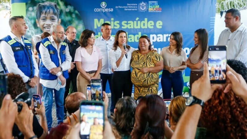 Governadora Raquel Lyra entrega quatro poços e garante abastecimento diário de água para 10 mil pessoas no Alto José Bonifácio, na Zona Norte do Recife