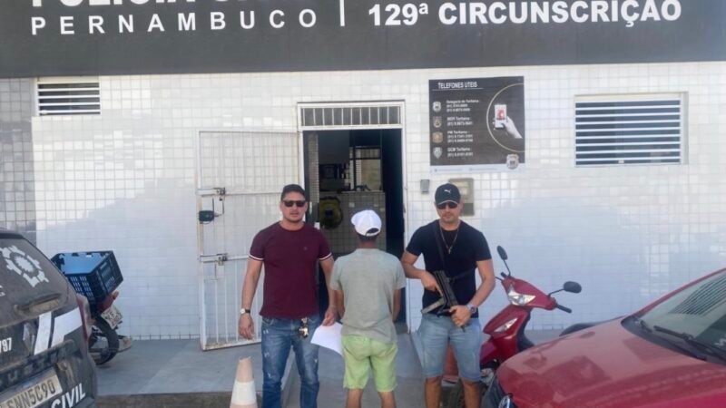 Polícia Civil cumpre mandado de prisão em Toritama contra suspeito de matar o próprio irmão em Catende