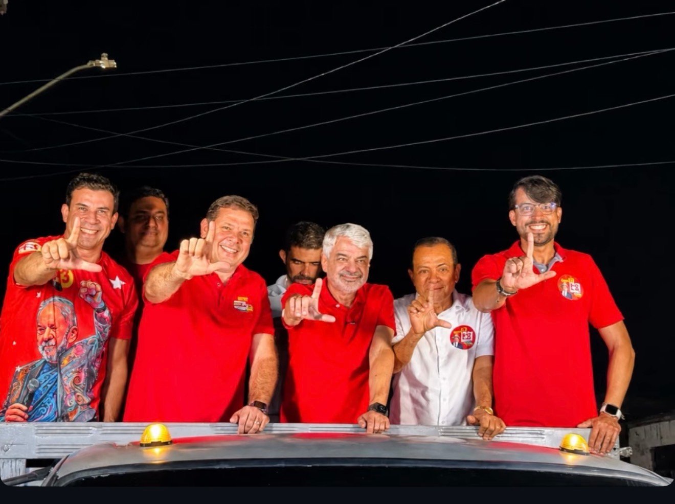 Palmares: prefeito Júnior de Beto e senador Humberto Costa participam de grande carreata em apoio a Lula