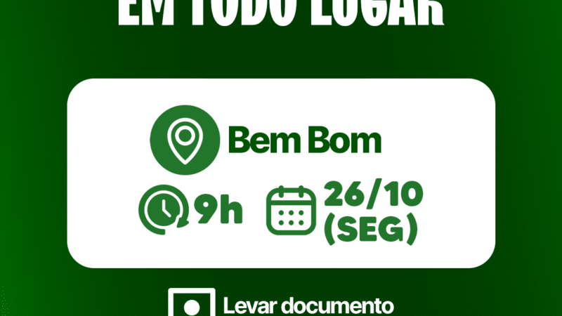 CAPS em Todo Lugar leva atendimento em saúde                                          mental ao distrito de Bem Bom nesta segunda (26)
