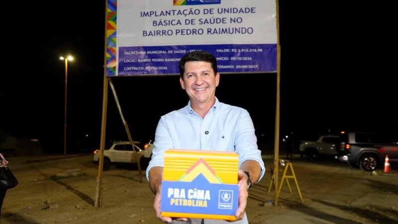 Simão Durando autoriza construção de Unidade de Saúde no Pedro Raimundo e amplia rede de saúde na periferia de Petrolina